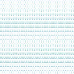 Waves in three colours on a white background
