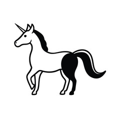 white horse on white