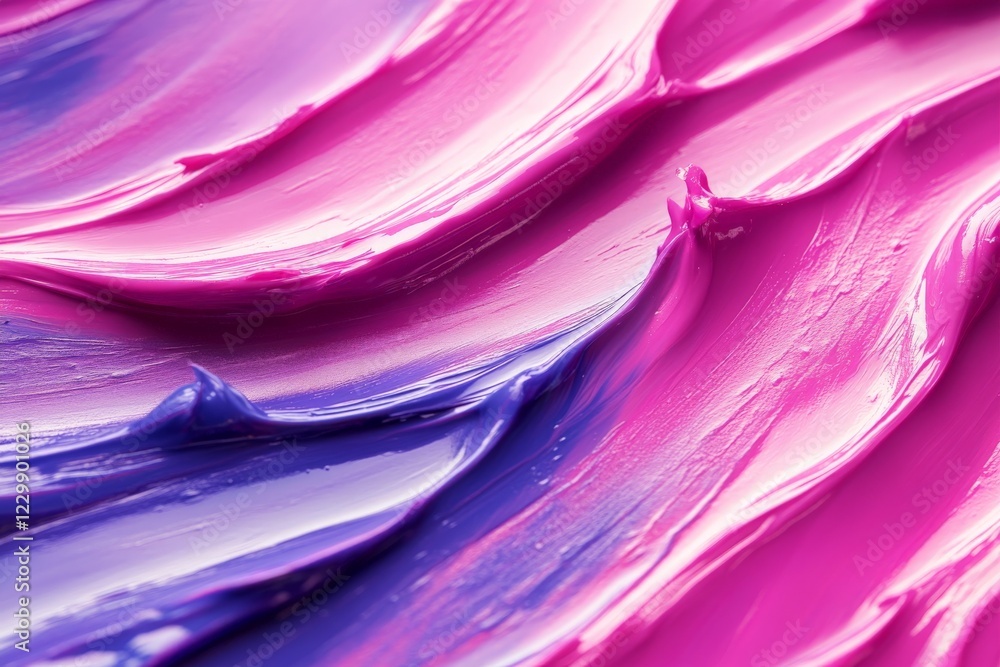 Aufkleber vibrant swirls of pink and purple paint create a dynamic texture on a canvas surface