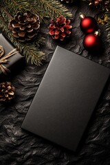 Obraz premium Festive Christmas Card Design for Holiday Celebrations