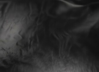 High gloss black leather surface with a subtle texture and a medium grain finish, luxurious leather, high gloss, matte finish