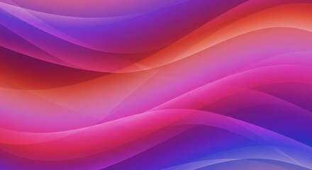 Obraz premium Abstract Flowing Waves in Vibrant Hues: A captivating abstract design featuring flowing waves of vivid red, pink, and blue hues, creating a dynamic and ethereal visual experience.
