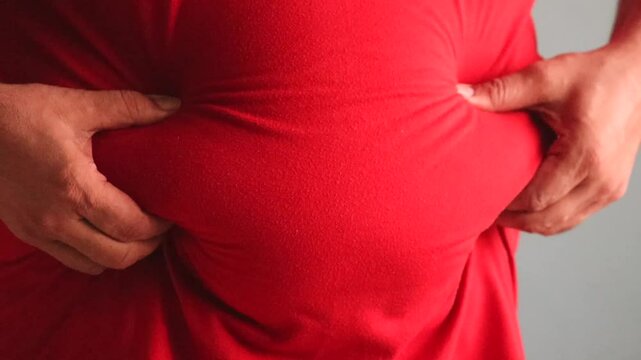 Check Stomach Fat.Body Fat Measure 