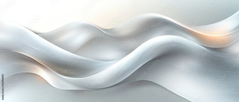 Poster abstract wave background vector design with flowing lines and shapes in various colors and gradients