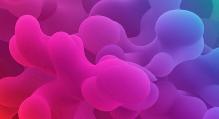 Abstract Colorful Fluid Forms: An abstract image featuring vibrant, flowing forms in shades of pink, purple, and blue. The smooth, organic shapes create a sense of movement and energy.