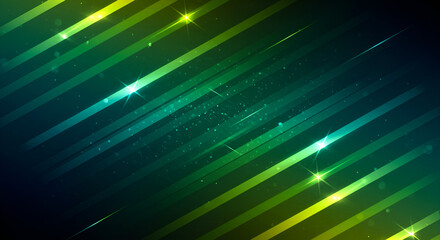 Obraz premium Black dark blue green emerald petrol teal lime yellow white abstract background. Color gradient ombre blend. Line stripe. Bright light flash glow glitter neon metallic. Noise grain mesh.