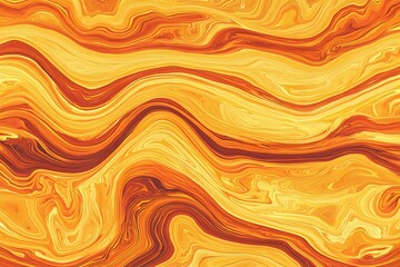 Obraz premium Abstract Warm Orange and Gold Swirling Marble Texture Background Design