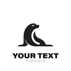 Sea Lion Logo. Sea Lion Logo Design. Sea Lion Logo Brand. Sea Lion Logo Vector Design Isolated on White Background