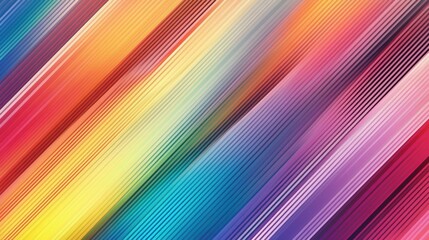 Vibrant Colorful Lines with Gradients for Background Design Use