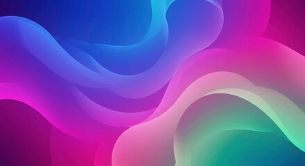 Abstract Fluid Gradient:  A mesmerizing abstract artwork featuring vibrant, flowing gradients of pink, blue, and teal, creating a dynamic and visually captivating composition.