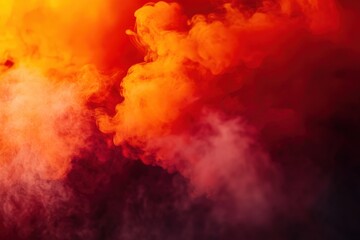 Close up of smoke from a fire with a blurry background