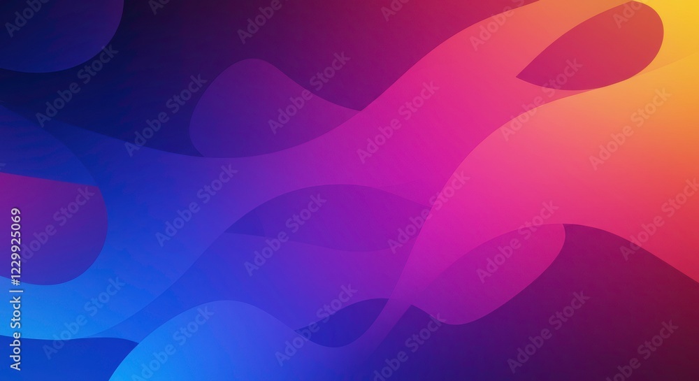 Aufkleber abstract fluid gradient: vibrant and dynamic abstract background featuring a mesmerizing blend of bl