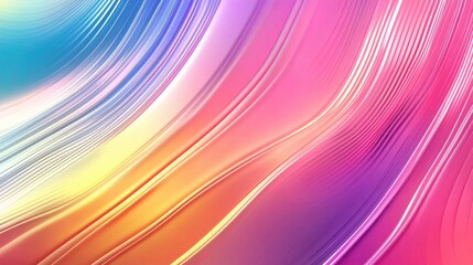 Obraz premium Abstract Waves of Colorful Light with Smooth Flowing Patterns
