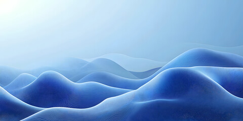 Obraz premium A futuristic blue digital background with minimalistic shapes