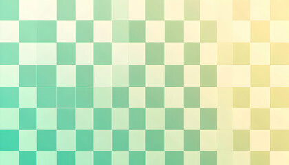 Fototapeta premium Abstract checkered pastel background. Perfect for websites, presentations, or social media. Soft green and beige tones create a calming atmosphere.