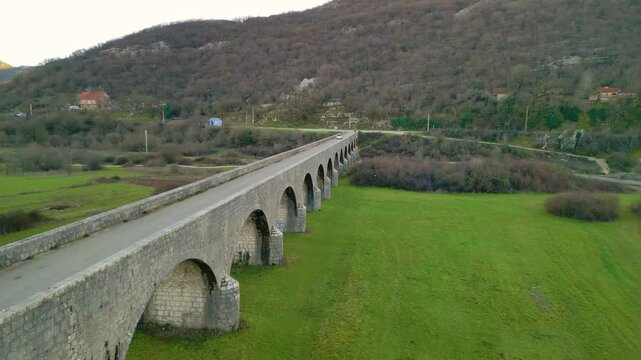 Tsar's Bridge in Niksic, Montenegro, Zeta River