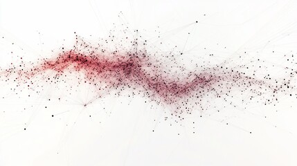 Fototapeta premium Abstract Red and Black Network Visualization