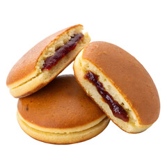 Dorayaki is japanese pancakes isolated