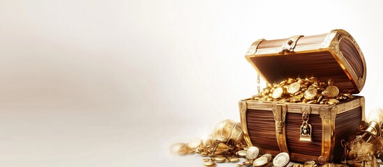 A Treasure Chest Overflowing with Gold Coins: Riches, Fortune, and Prosperity