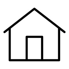 House icon. Vector line icon