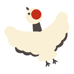 かわいい鶴のイラスト