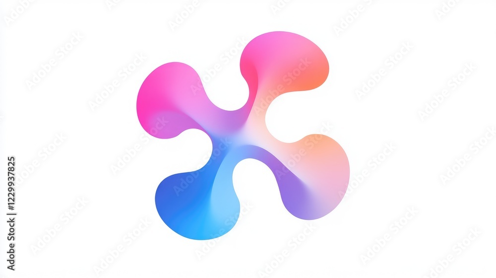 Poster abstract teamwork visual with interconnected color nodes on a gradient backdrop.