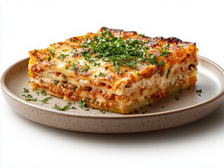 Tasty lasagna captured in food photography