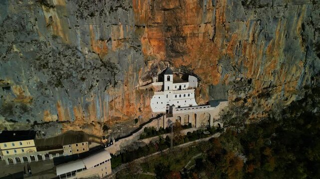  Ostrog Monastery Montenegro - aerial view