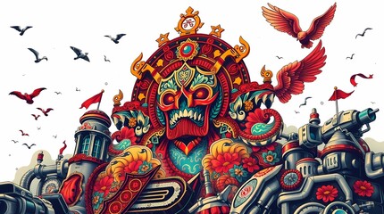 graffiti on the wall