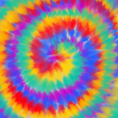 Abstract background with psychedelic tie dye swirl pattern design 