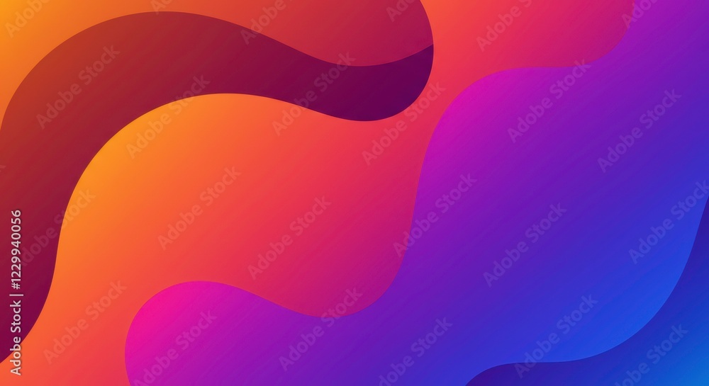 Poster fluid gradient background: vibrant abstract background featuring dynamic, flowing gradient shapes in