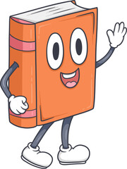 funny book character cartoon