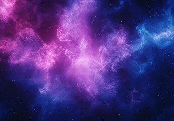 Fototapeta premium Abstract cosmic background with vibrant pink and blue nebula clouds illuminated by stars in a vast universe depicting endless possibilities and cosmic beauty