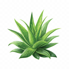 realistic 3d Aloe Vera pup isolated on white background 
