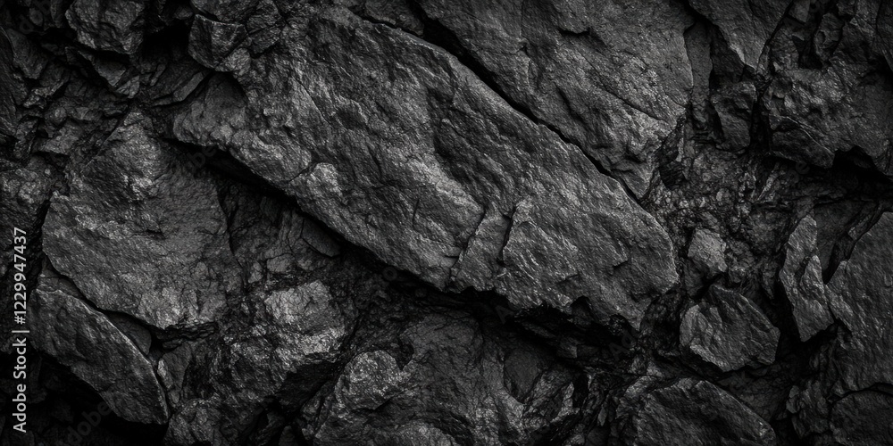 Poster dark gray rock texture with intricate stone patterns ideal for background use in design projects and