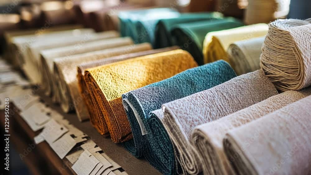 Poster a closeup of an array of sustainable labels printed using vegetablebased ink expertly organized on a