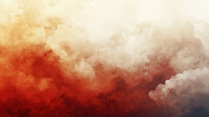 Abstract gradient cloud texture with warm terracotta and soft ivory tones