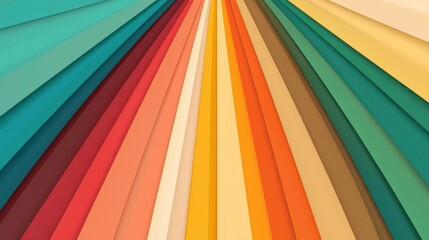 Abstract Light Rays Interplay with Colorful Shapes Creating Dynamic Visual Atmosphere