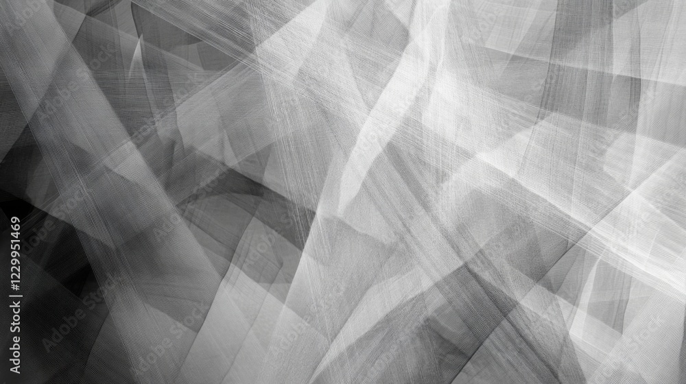 Fototapete A dynamic abstract background featuring intricate, overlapping line patterns in varying thicknesses and angles, creating a sense of depth and movement