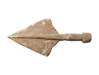 Arrowhead isolated on transparent or white background, png