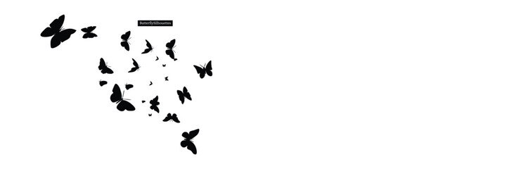 Butterfly silhouette