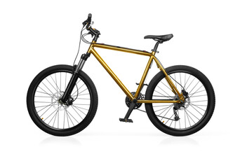 Mountain bike isolated on white background