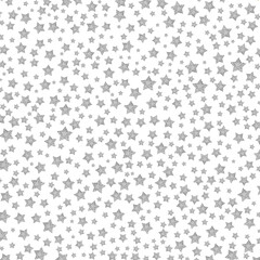Pattern of small gray stars scattered evenly across a transparent background, creating a filled space effect with a subtle gradient. creating a serene effect in modern design, or as an elegant borde

