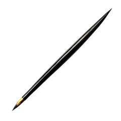 Elegant Black Pen with Gold Accent on a White Background
