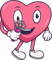Adorable Cartoon Heart Character