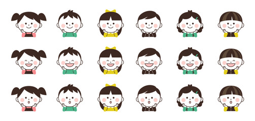 ほおづえをつく子供