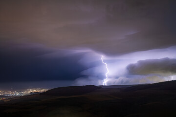 Storm is coming towards the city