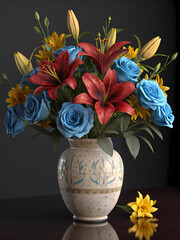 vase with flowers