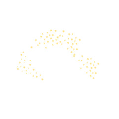 Falling golden stars Vector