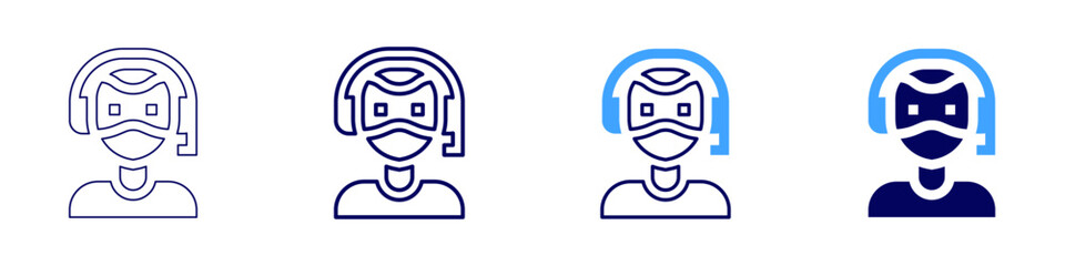 Fototapeta premium Compliance call icon in 4 different styles. Thin Line, Line, Bold, and Bold Line. Duotone style. Editable stroke